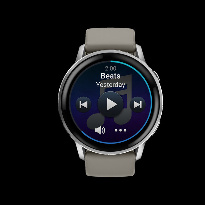 Montre intelligente Garmin Venu 4 45 mm gris argente a longue duree de vie de la batterie - Vetement de recuperation, statut de sante beta, cadran de montre vocal, changement de couleur, vision nocturne
