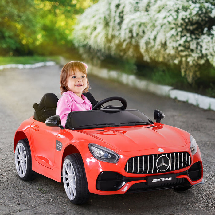 Aosom Voiture Pour Enfants Sous Licence 12 V Avec Telecommande, Roue De Suspension, Vitesse Reglable, Rouge