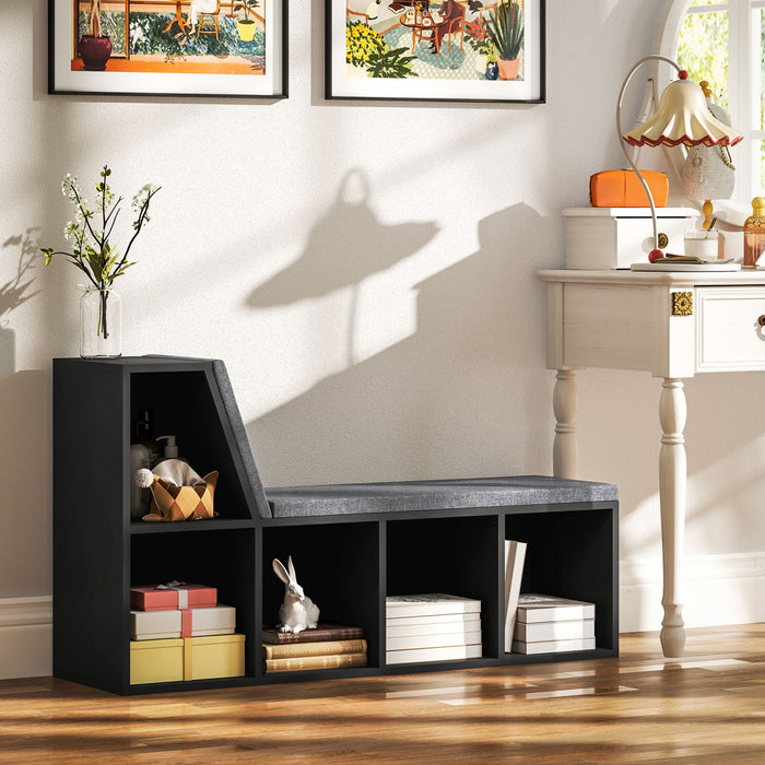HOMCOM Bibliotheque pour enfants a 5 casiers avec etageres de rangement