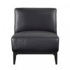 Fauteuil D'appoint Murdock En Cuir Noir