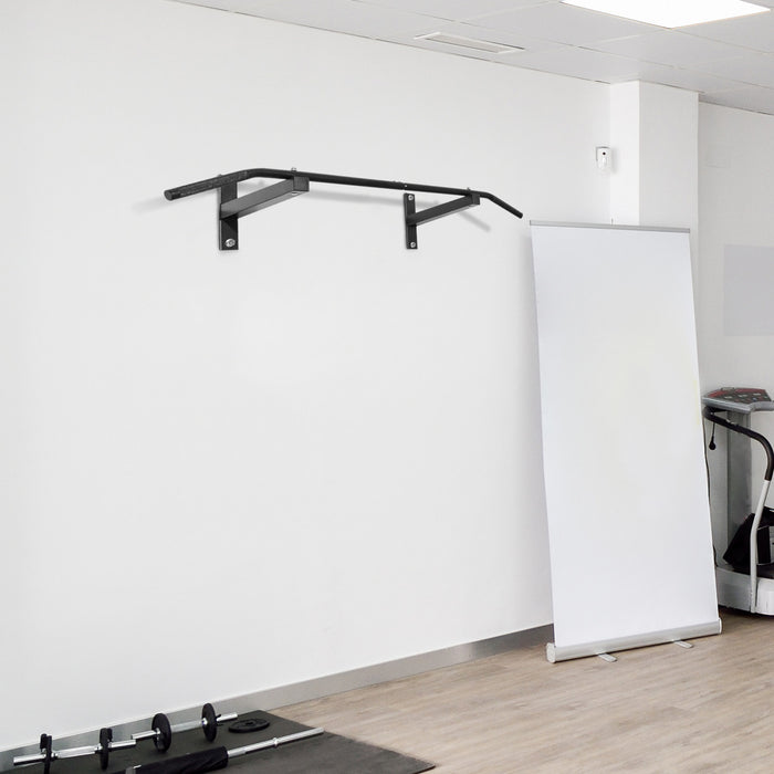 Soozier Barre De Traction Murale Pour Le Haut Du Corps Entrainement Traction Maison Gym Exerciseur Noir