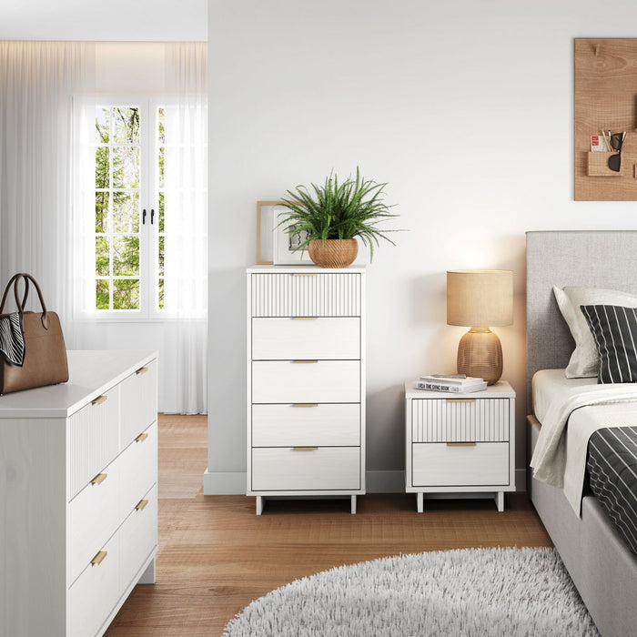 Ensemble de commode 3 pieces Granville Modern en blanc