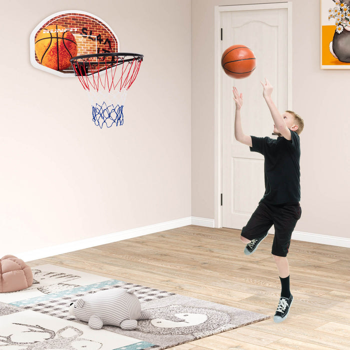 73 X 49cm Mini Panier De Basket-ball, Panneau De Basket-ball Mural, Panneau De Basket-ball Portable Et Combine De Bord, Sports D'interieur Et D'exterieur Convenant Aux Adultes Et Aux Enfants