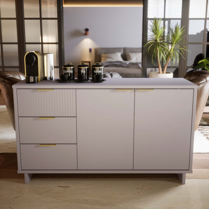 Buffet moderne Granville 55\" en gris clair