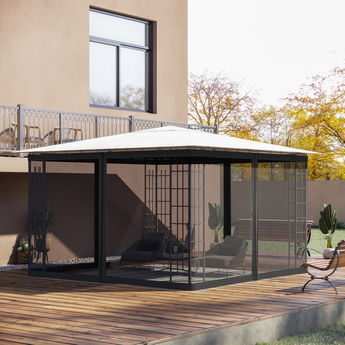 Outsunny Murs D'ecran De Moustiquaire De Remplacement De Gazebo 10' X 12'