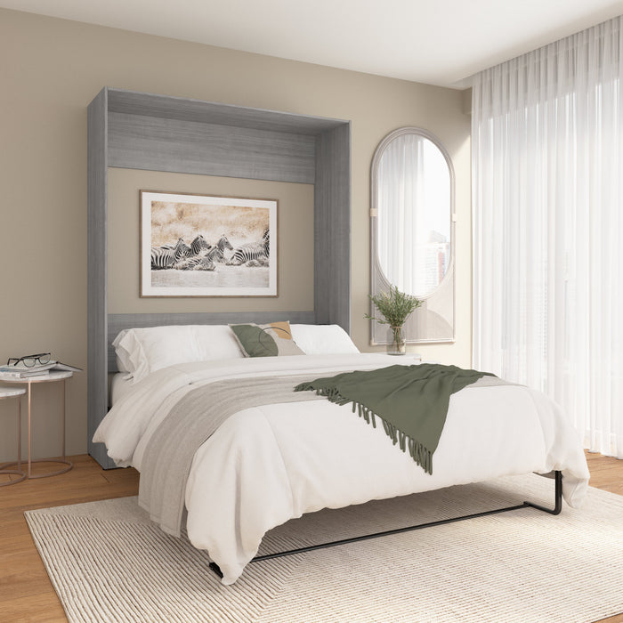Grand lit escamotable Claremont de Bestar - gris platine