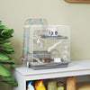 PawHut Hamster Cage, 3-Level Small Animal House with Exercise Wheel, Food Bowl, Water Bottle, House, Tunnels, Ramps, Gerbil Cage for Dwarf Hamster, 18" x 12" x 18", Grey