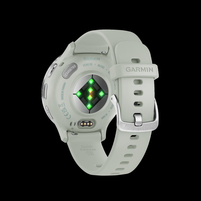 Garmin Venu® 3s Montre Gps Intelligente - Suivi De Sante Avec 14 Jours D'autonomie, 41 Mm - Boitier Gris Sauge
