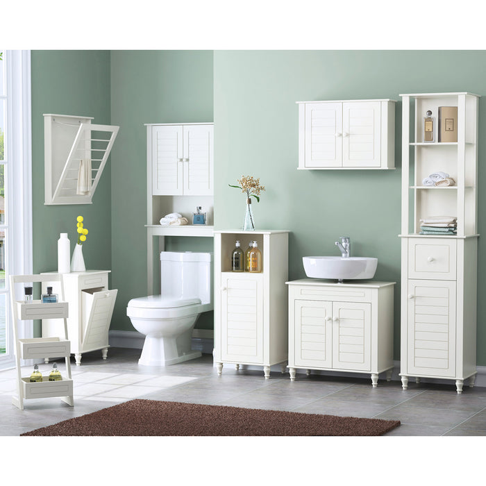 Armoire décorative de rangement Signa V - blanche