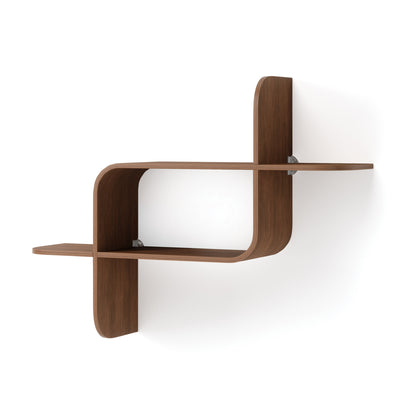 Umbra Modern Wood Montage Wall Shelf - Light Walnut|Tablette murale moderne Montage de Umbra en bois - noyer clair