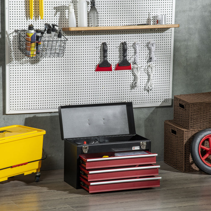 Durhand Boite A Outils En Metal Organisateur De Coffre Avec Tiroirs