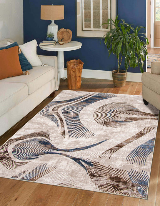 Carpette Amara taupe - 5 pi 0 po x 8 pi 0 po  