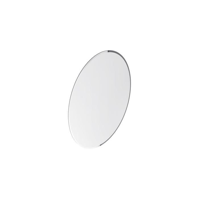 Mortise Miroir Ovale Sans Cadre de 20 Pouces Chrome