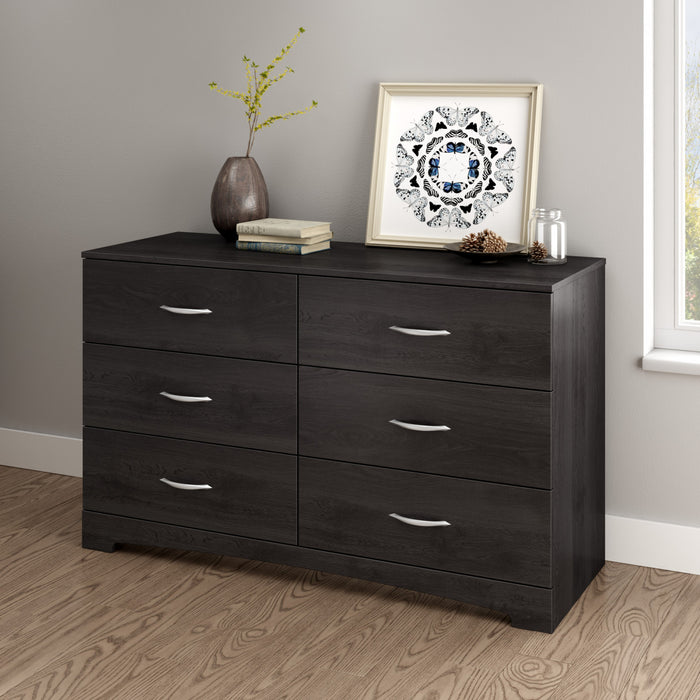 Step One Commode 6 Tiroirs - Chene Gris