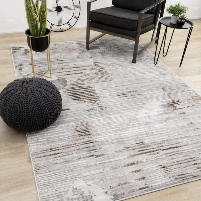 Carpette London à motif géométrique pour l’intérieur - 7 pi 10 po x 10 pi 6 po