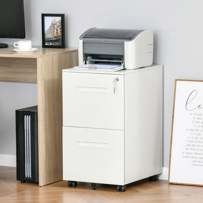 Vinsetto Classeur Vertical Classeur Verrouillable Pour Le Bureau