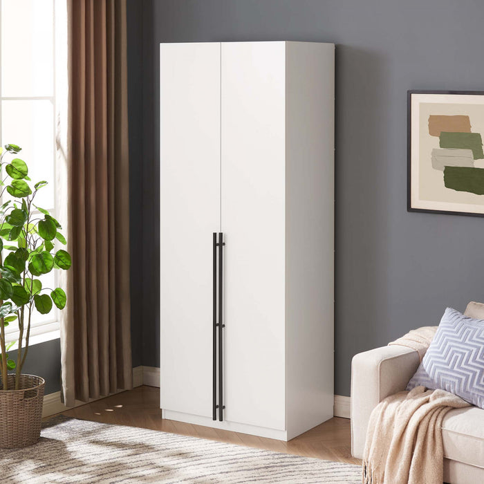 Armoire moderne Lee 32\" en blanc