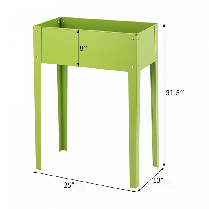Costway 24'' X12'' En Plein Air Eleve Jardin Plante Stand Souleve Haut Lit De Fleurs Boite