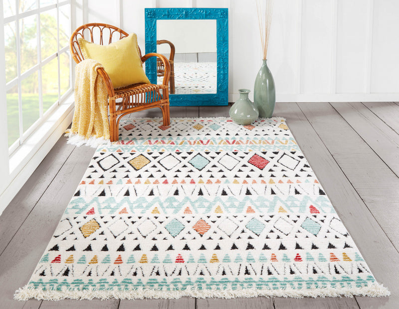 Tapis Contemporain Kaia 9'10\" x en Multi