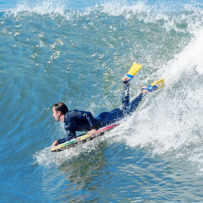 Costway 41\" Body Board Leger Avec Eps Core Xpe Deck Hdpe Fond Croissant Tail Colore