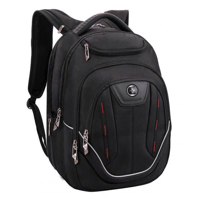 Sac a dos Swissdigital Terabyte – Sac pour ordinateur portable 15,6, Charge USB, Detecteur SDD, Protection RFID, Grande capacite, Garantie de 2 ans