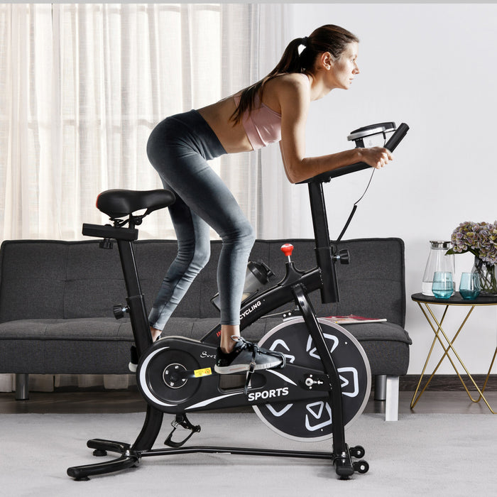 Soozier Velo d'appartement, velo stationnaire avec ecran LCD
