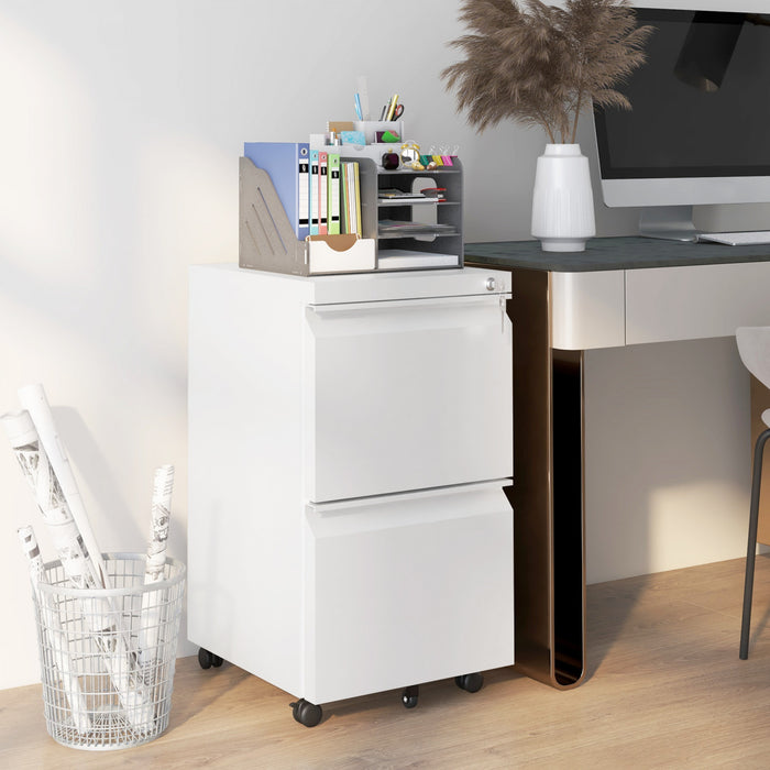 Vinsetto Classeur Vertical A 2 Tiroirs Pour Lettre A4 Format Legal