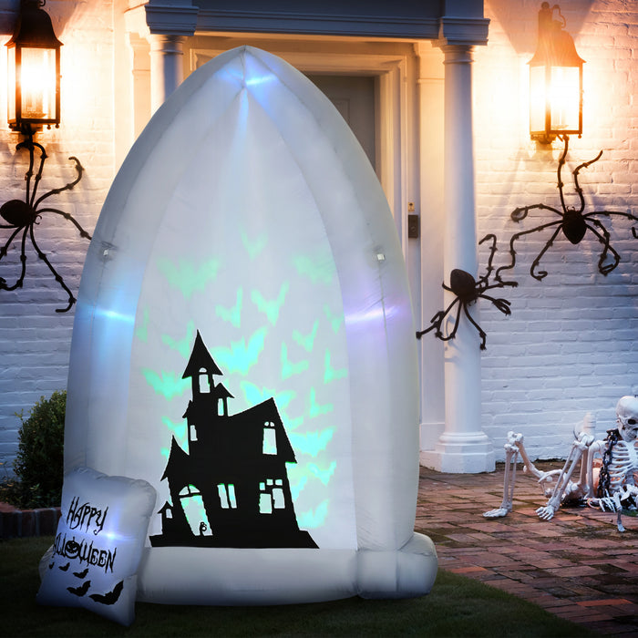 Homcom Tombe Chassee D'halloween Gonflable De 7 Pieds
