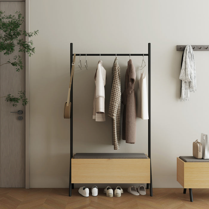 Placard suspendu ouvert Paloma Modern 38\" en chene clair