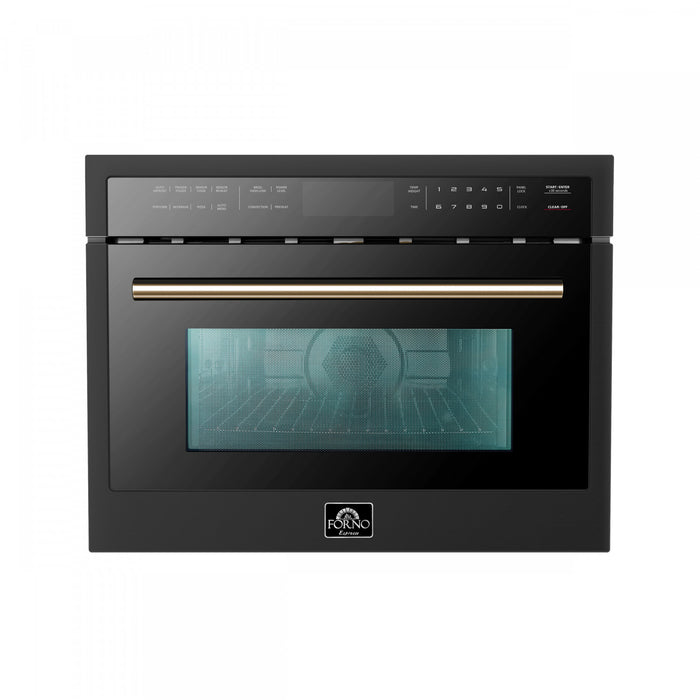 Four a micro-ondes encastrable Oliena Espresso Noir 24 pouces, 1,6 pi³ - FMWDR3093-24BLK