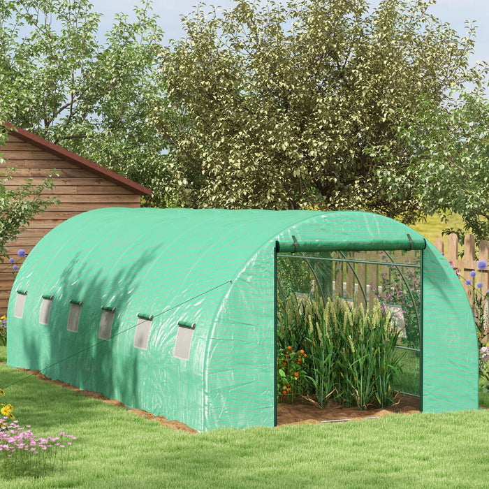 Outsunny Serre Tunnel 20' X 10' Avec Systeme D'arrosage