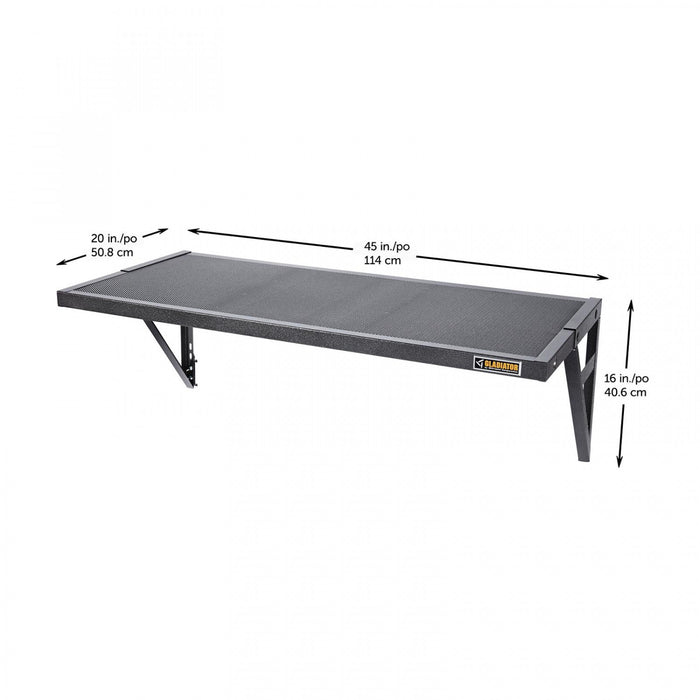 Tablette GearLoftMC de 45 po de Gladiator - granite martelé