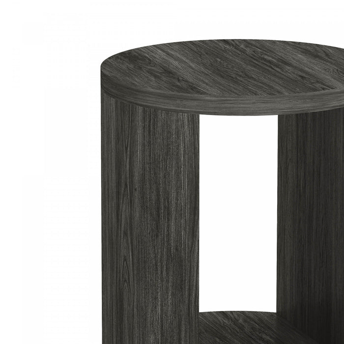 Table d’appoint contemporaine Alure 20\" en charbon
