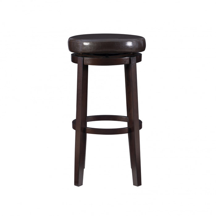 Tabouret bar Maya en similicuir - brun