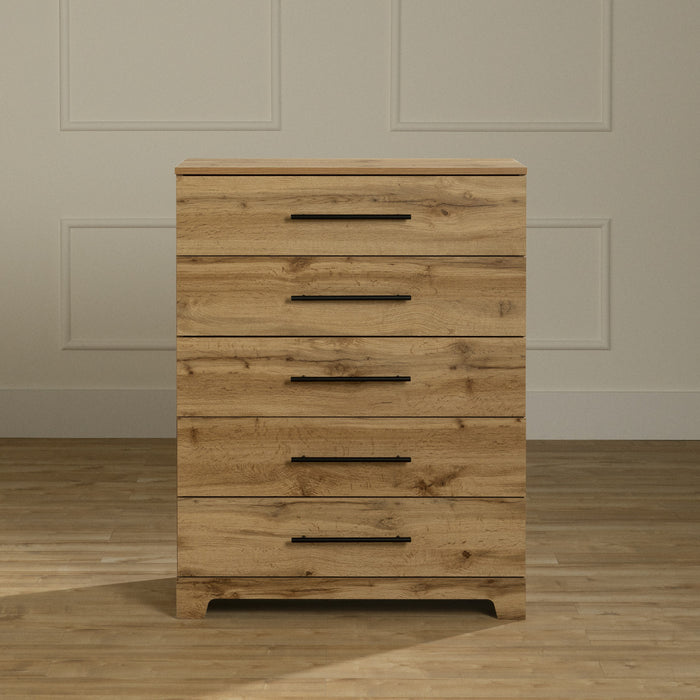 Barcelo Commode 5 tiroirs Chêne nordique, de Meubles South Shore
