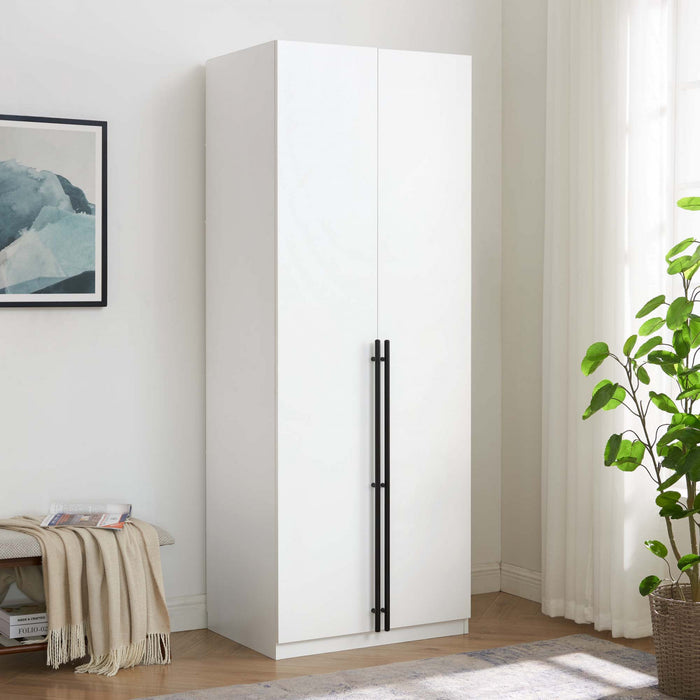 Armoire moderne Lee 32\" en blanc