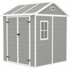 Outsunny Remise De Rangement Exterieure, Remise En Resine Avec Sol, Fenetre