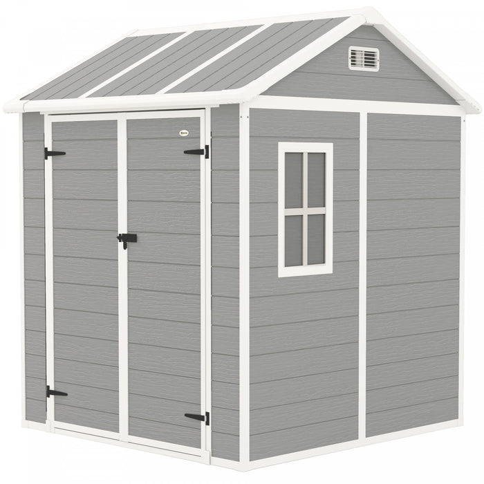 Outsunny Remise De Rangement Exterieure, Remise En Resine Avec Sol, Fenetre