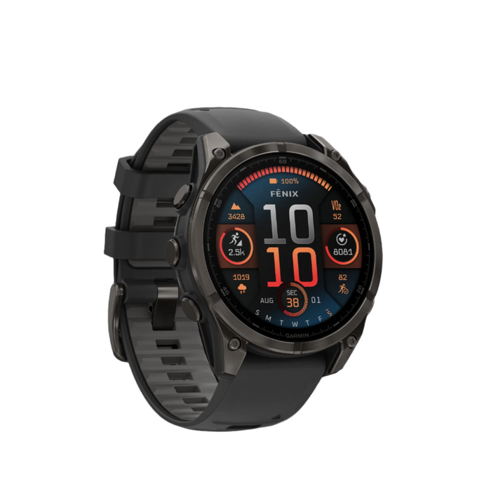  Carbon Gray Dlc Titanium With Black/pebble Gray Silicone Band