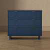 Elara Contemporary 38" Solid Wood Dresser in Midnight Blue (3-Drawer) | Commode contemporaine Elara 38" en bois massif bleu minuit (3 tiroirs)