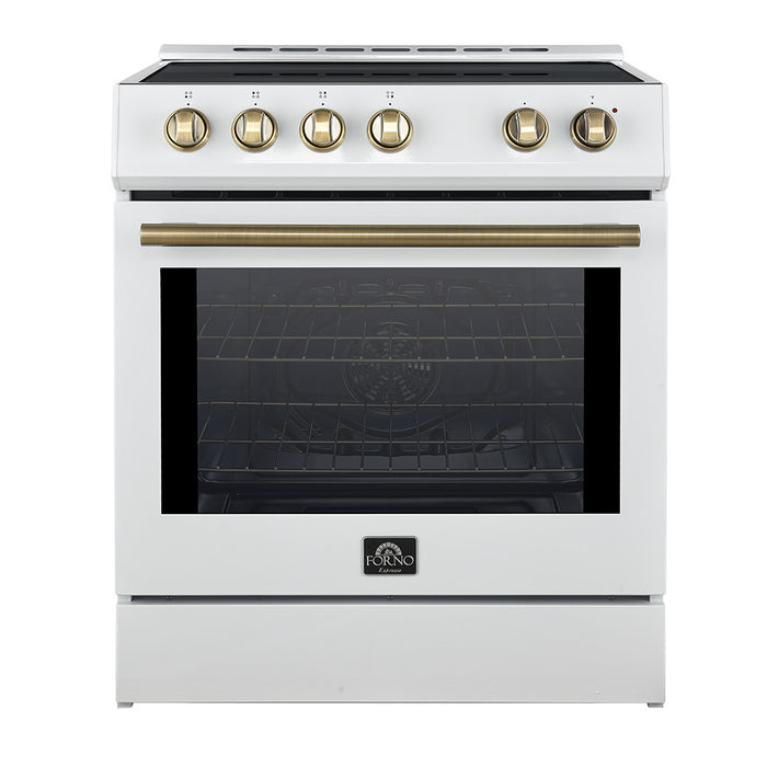 Cuisiniere a induction encastrable Leonardo Espresso de 30 po, blanche – FFSIN0982-30WHT