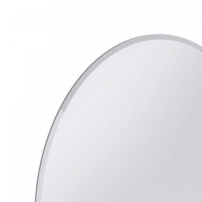 Lathe Miroir Rond Sans Cadre de 24 Pouces Chrome
