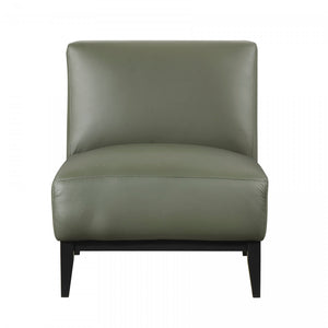 Fauteuil D'appoint Murdock En Cuir Vert