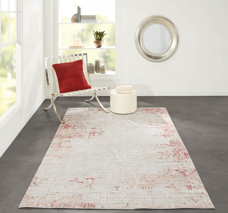Tapis Traditionnel Amber 8'11\" x 12'6\" en Rouge