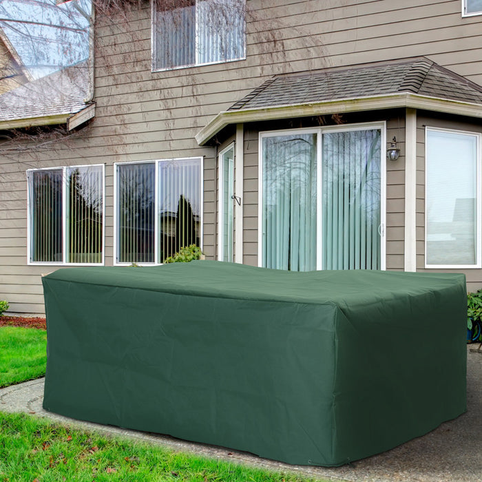Housse De Patio De Jardin Impermeable Outsunny Vert Fonce