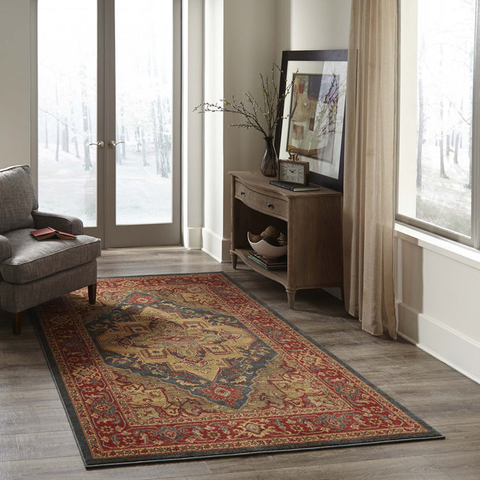 Tapis Traditionnel Lux 9'3\" x 12'6\" en Bleu