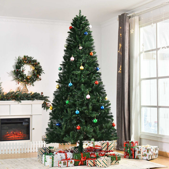 Homcom Arbre De Noel Artificiel De 8 Pieds Avec 1499 Branches