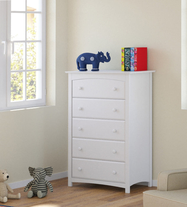 Storkcraft Kenton 5 Commode a tiroirs - Blanc