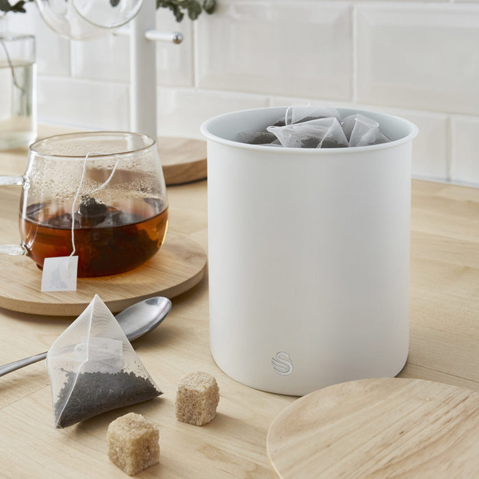 Boîtes blanches Swan de style nordique - ensemble de 3