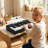 Costway 30 Keys Kids Piano Keyboard with Removable Music Stand, One-key Start Function Black